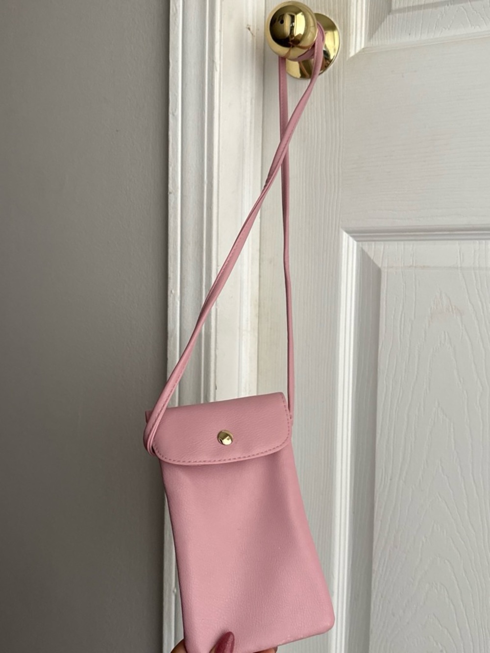 Pink Crossbody Phone Pouch Bag